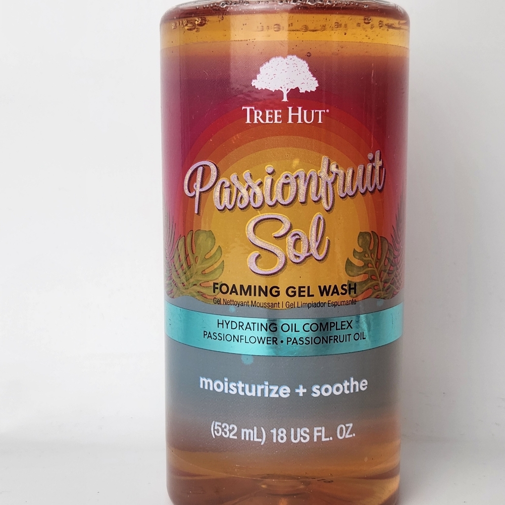 Tree Hut Passion Fruit Sol Foaming Gel Wash 18 Fl Oz New - Picture 2 of 4